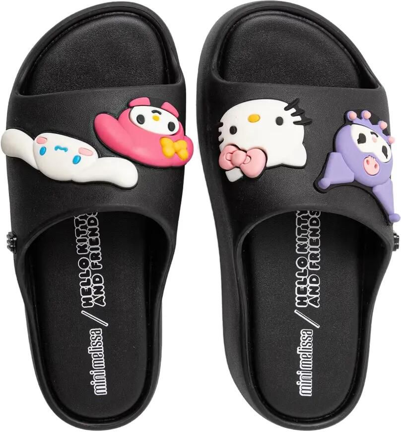 Mini Melissa Hello Kitty and Friends slippers Zwart - Foto 2
