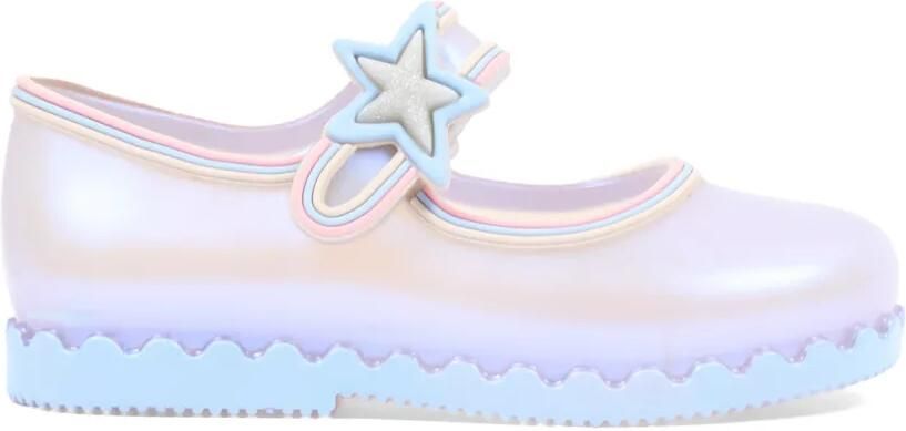Mini Melissa Hip Ballerina's met sterpatch Paars