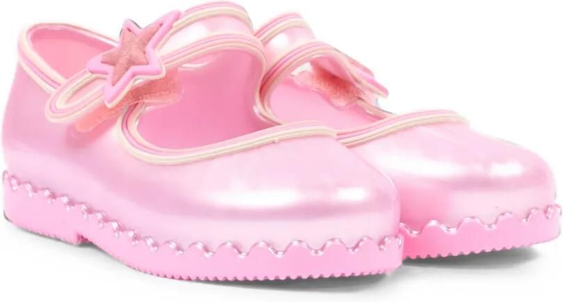 Mini Melissa Hip Ballerina's met sterpatchwork Roze