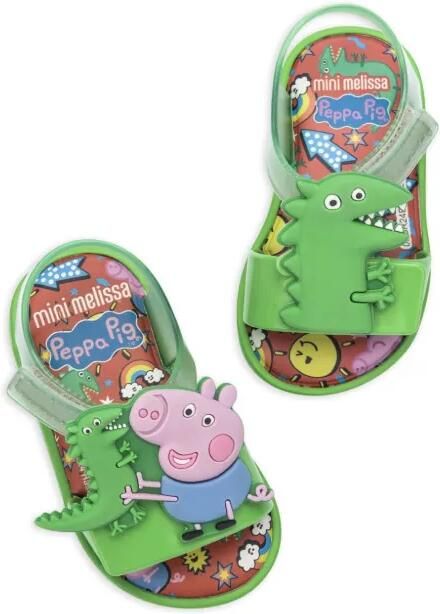 Mini Melissa Jump x Peppa Pig sandalen Groen - Foto 2