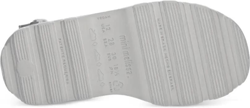 Mini Melissa Kick Off chunky sandalen met klittenband Zilver - Foto 5