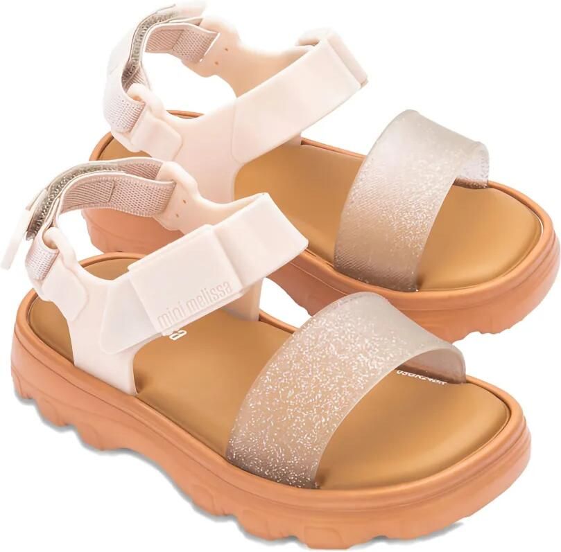 Mini Melissa Kick Off sandalen Goud