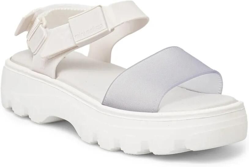 Mini Melissa Kick Off touch-strap platform sandals Beige