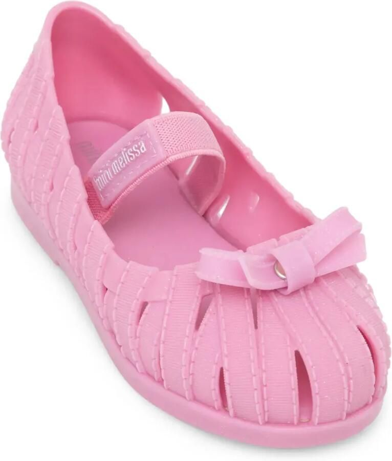 Mini Melissa M Lover ballerina's met strik-detail Roze