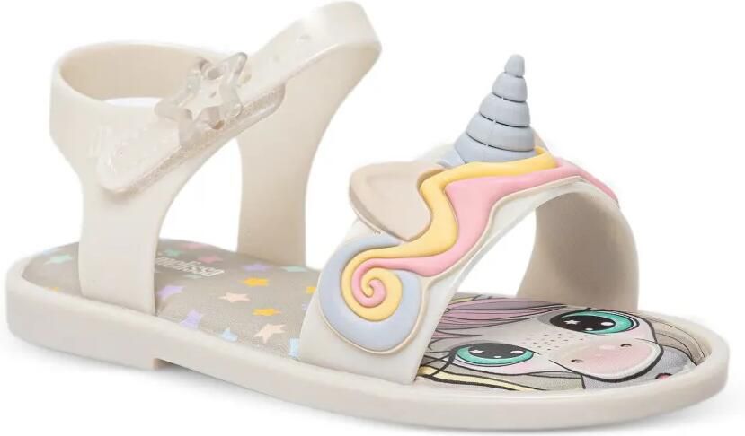 Mini Melissa Mar Sandal Uni unicorn-embellished sandals Wit