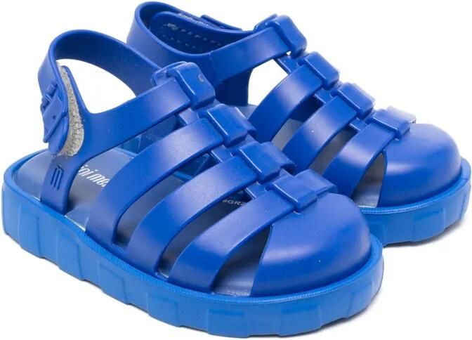 Mini Melissa Megan sandalen met a delprint Blauw