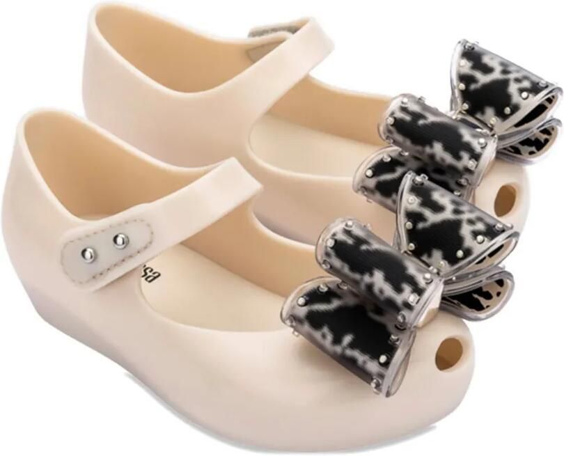 Mini Melissa Mini Ultra Classic Bow ballerina's met bandje Beige