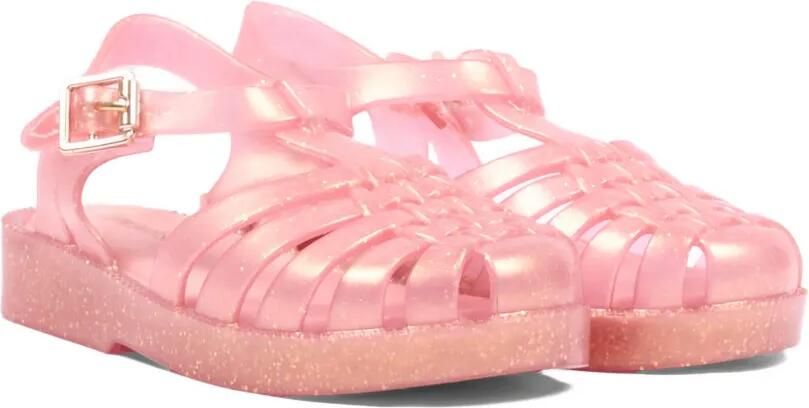 Mini Melissa Possession gekooide sandalen met glitter Roze