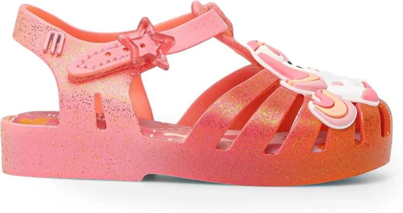 Mini Melissa Possession Uni glitter-effect unicorn-motif sandals Oranje - Foto 3