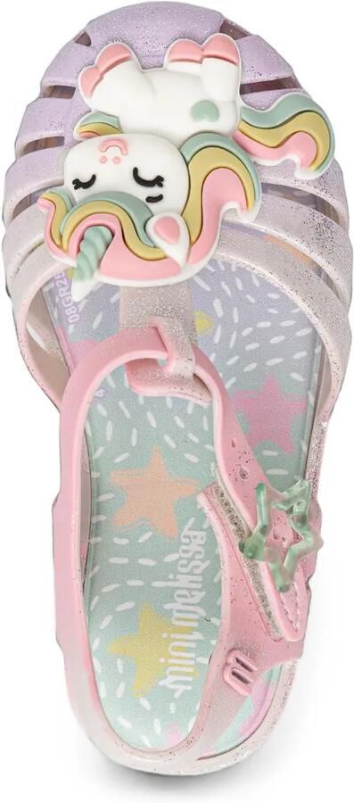 Mini Melissa Possession Uni glitter-finish sandals Roze - Foto 3