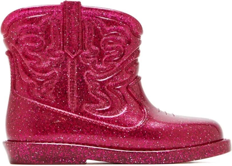 Mini Melissa Regenlaarzen met glitter Roze - Foto 4