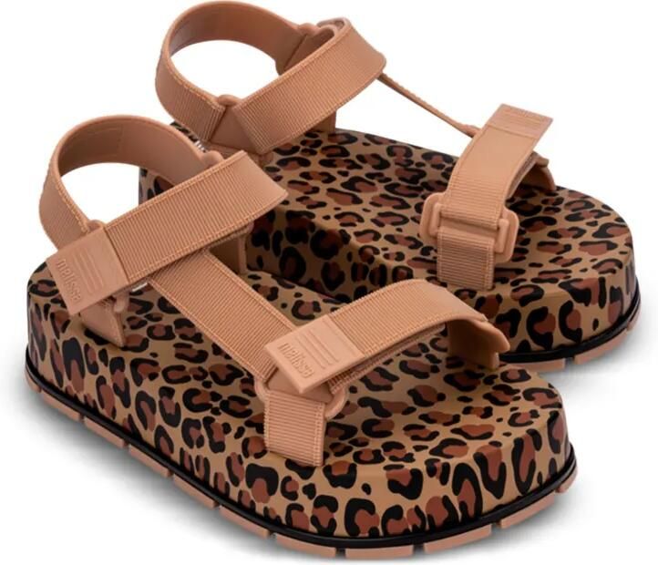 Mini Melissa Sandalen met dierenprint Bruin
