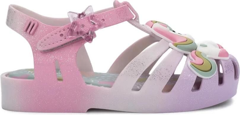 Mini Melissa Sandalen met eenhoorn-applicatie Roze