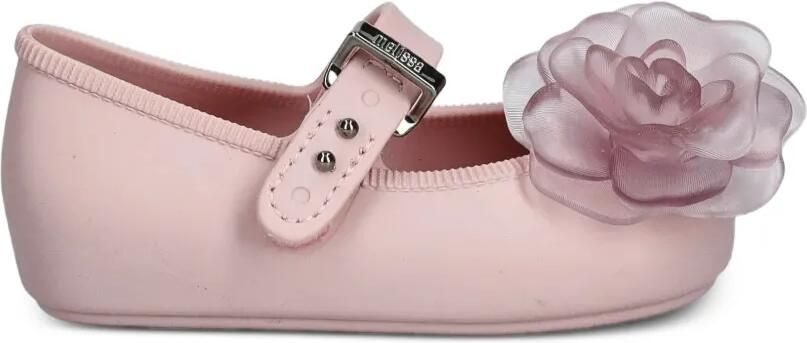 Mini Melissa Soft Ballerina Petals floral-applique ballet flats Roze - Foto 5