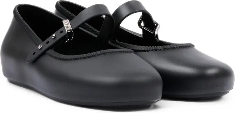 Mini Melissa Soft Ballerina's met gespbandje Zwart