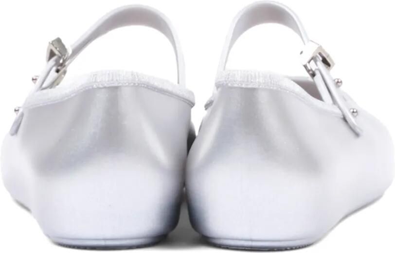 Mini Melissa Soft Ballerina's met klittenband Zilver - Foto 3