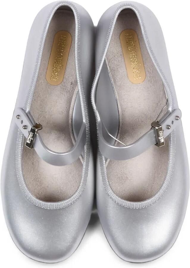 Mini Melissa Soft Ballerina's met klittenband Zilver - Foto 2