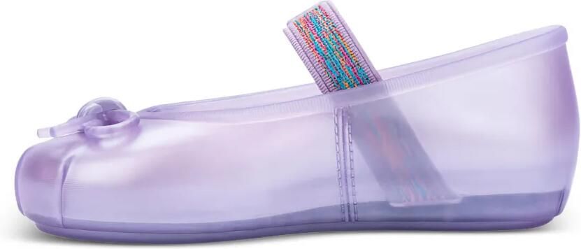 Mini Melissa Sophie ballerina's met strikdetail Paars