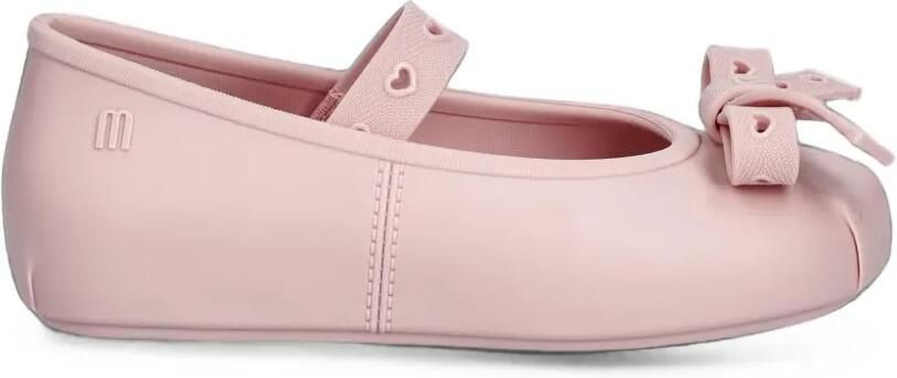 Mini Melissa Sophie Crush bow-detail heart-perforated ballet flats Roze - Foto 5