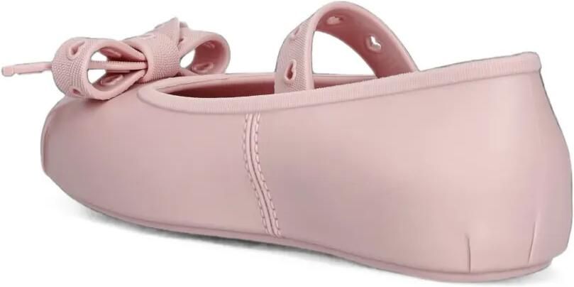 Mini Melissa Sophie Crush bow-detail heart-perforated ballet flats Roze - Foto 3