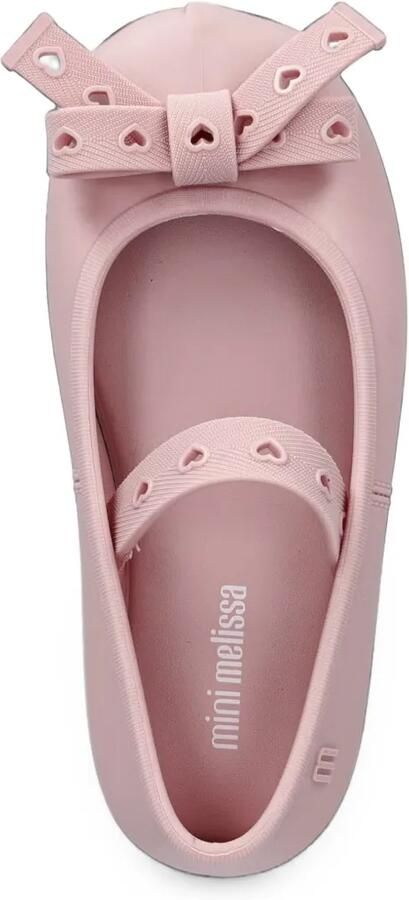 Mini Melissa Sophie Crush bow-detail heart-perforated ballet flats Roze - Foto 2