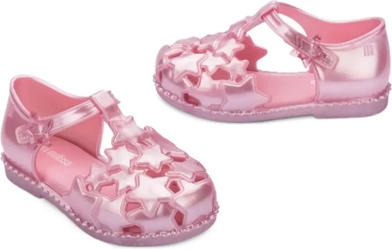 Mini Melissa Starry sandalen met ster-patchwork Roze