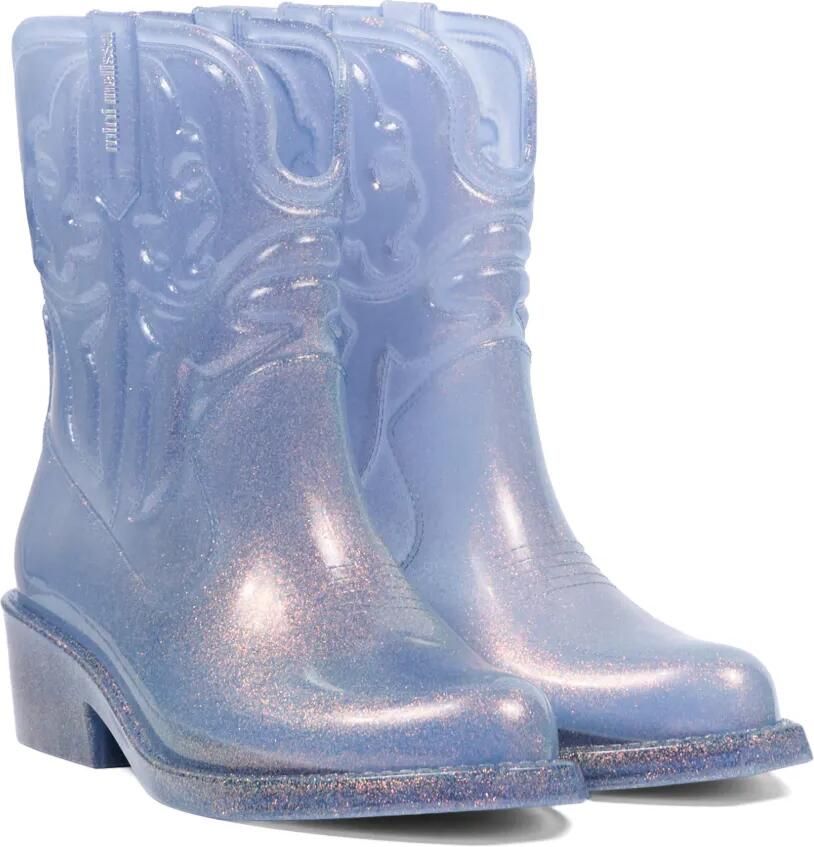 Mini Melissa Texas glitters laarzen in Western-stijl Blauw