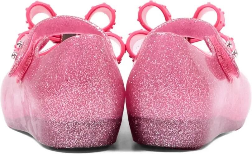 Mini Melissa Ultra Classic Bow ballerina's met glitter en strik Roze - Foto 3