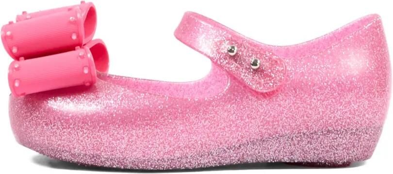 Mini Melissa Ultra Classic Bow ballerina's met glitter en strik Roze - Foto 5