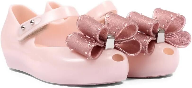 Mini Melissa Ultra Classic Bow ballerina's met glitter strik Roze