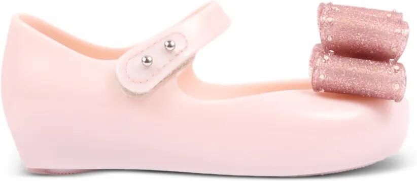 Mini Melissa Ultra Classic Bow ballerina's met glitter strik Roze - Foto 4