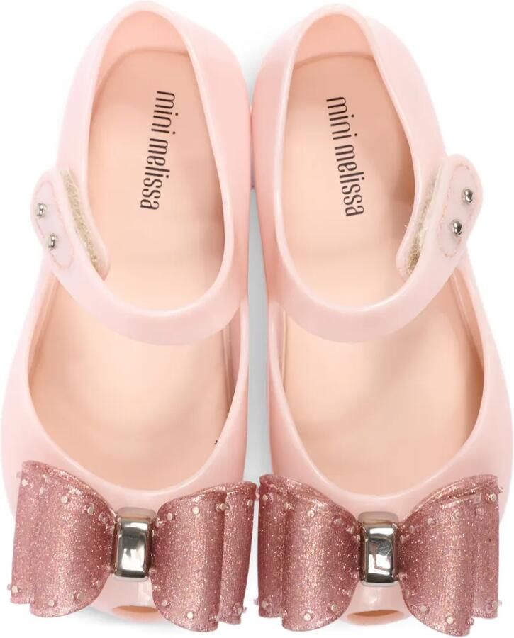 Mini Melissa Ultra Classic Bow ballerina's met glitter strik Roze - Foto 2