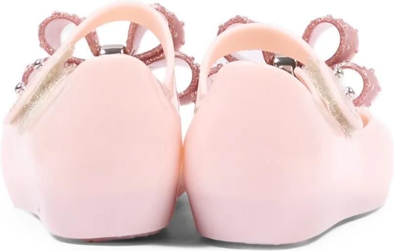 Mini Melissa Ultra Classic Bow ballerina's met glitter strik Roze - Foto 3