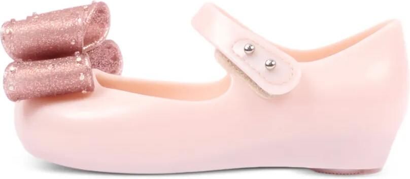 Mini Melissa Ultra Classic Bow ballerina's met glitter strik Roze - Foto 5