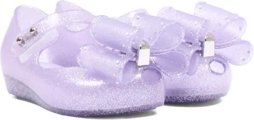 Mini Melissa Ultra Classic Bow ballerina's met strikdetail en glitter Paars