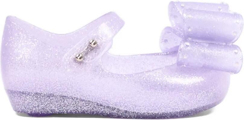Mini Melissa Ultra Classic Bow ballerina's met strikdetail en glitter Paars - Foto 4