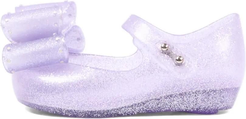 Mini Melissa Ultra Classic Bow ballerina's met strikdetail en glitter Paars - Foto 5