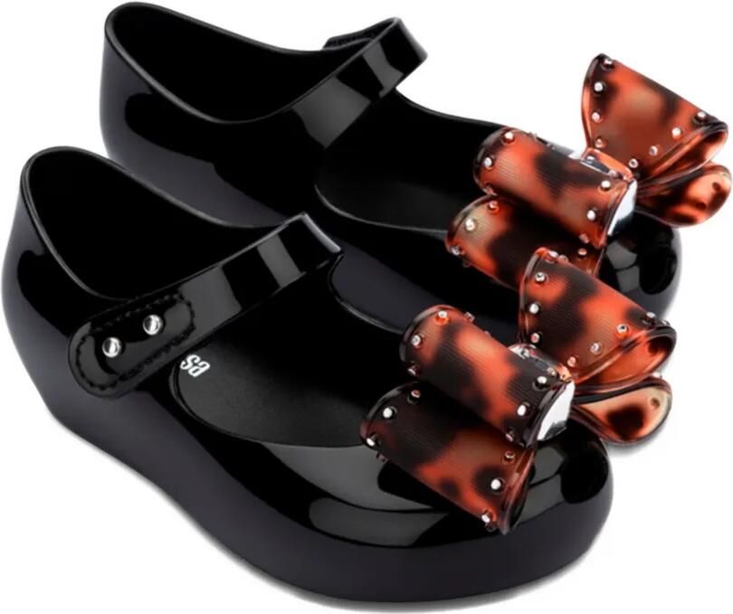 Mini Melissa Ultra Classic Bow ballerina's Zwart