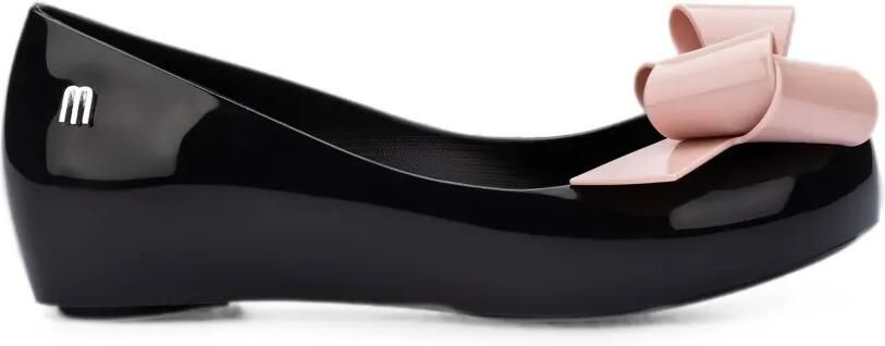 Mini Melissa Ultra Classy ballerina's met strikdetail Zwart