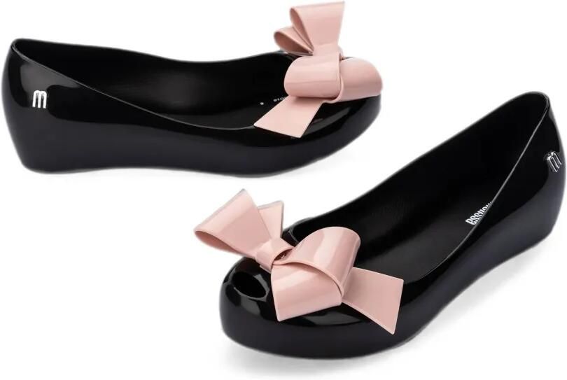 Mini Melissa Ultra Classy ballerina's met strikdetail Zwart - Foto 3