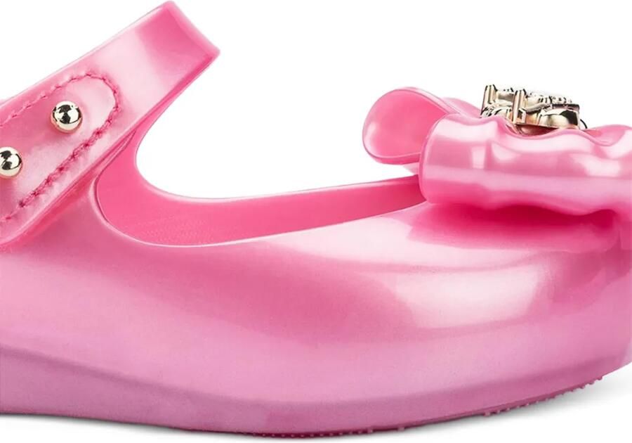 Mini Melissa Ultra Princess ballerina's met klittenband en strikdetail Roze - Foto 3