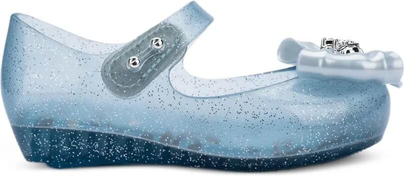 Mini Melissa Ultra Princess ballerina's met strik en glitters Blauw