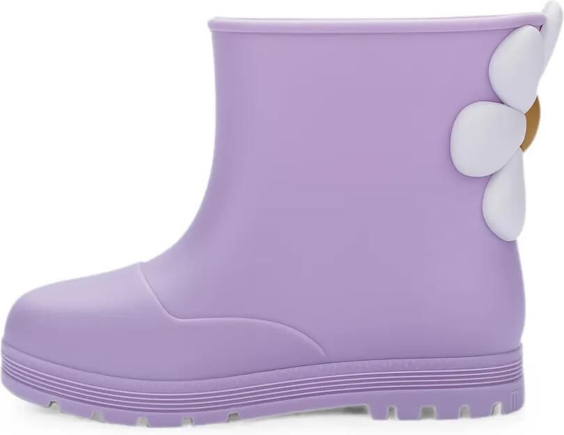 Mini Melissa Welly Bloomy enkellaarzen met bloemapplicatie Paars - Foto 4