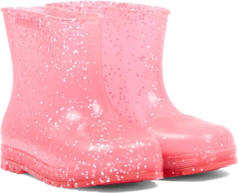 Mini Melissa Welly pumps met glitters Roze