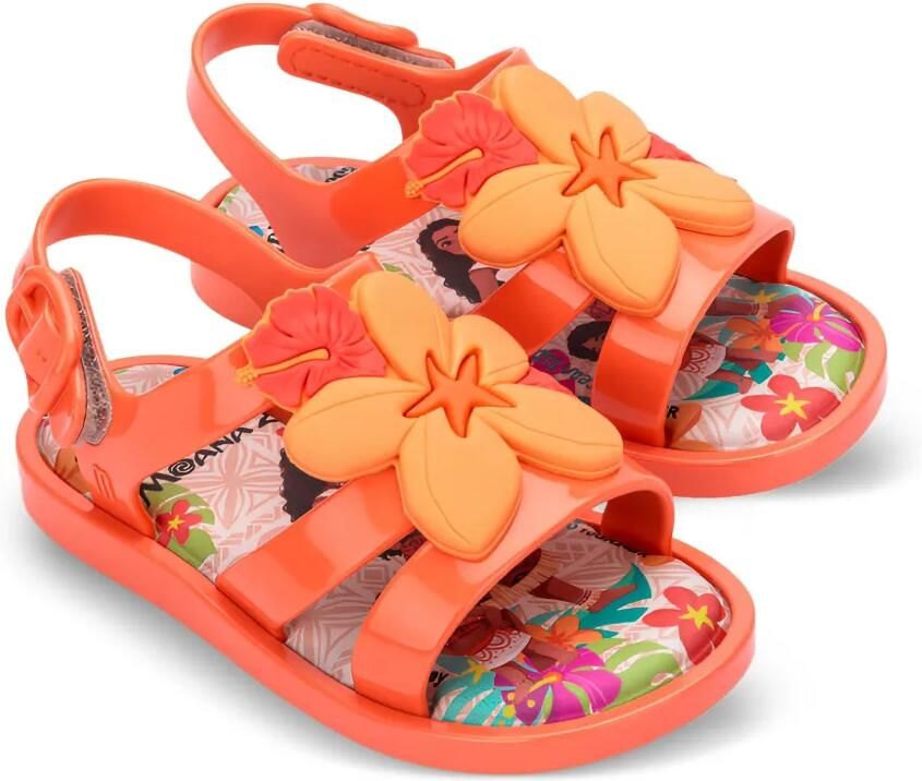 Mini Melissa x Disney Colorland Moana sandalen Oranje