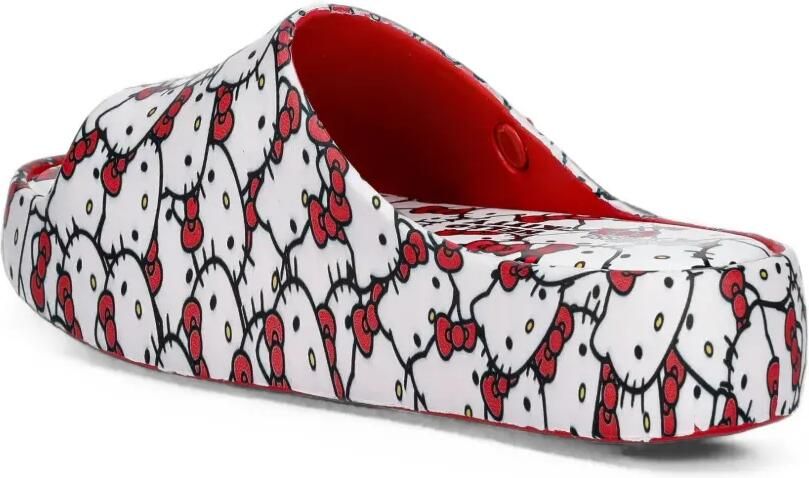 Mini Melissa x Hello Kitty & Friends Free Platform Slide printed flip flops Wit - Foto 2