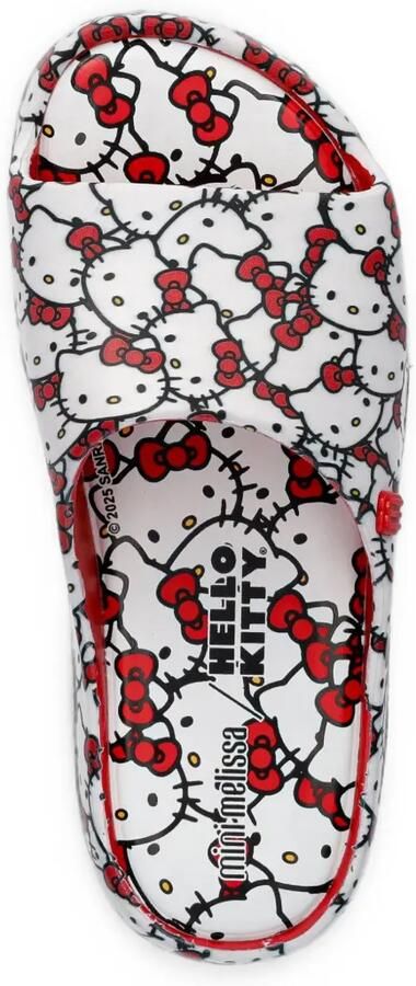 Mini Melissa x Hello Kitty & Friends Free Platform Slide printed flip flops Wit - Foto 3