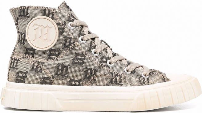 MISBHV Army sneakers met monogram Beige