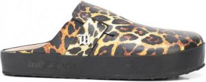 MISBHV Pantoffels met luipaardprint Veelkleurig