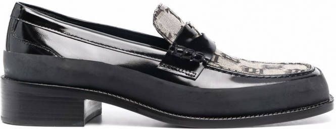 MISBHV Loafers met jacquard Zwart